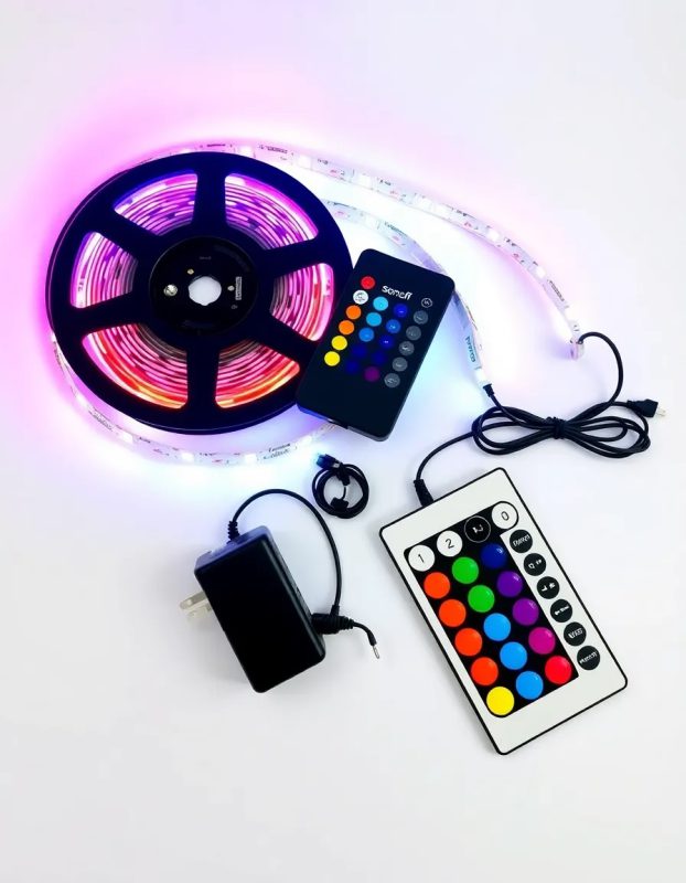 مشخصات پکیج استریپ لایت RGB ساناف