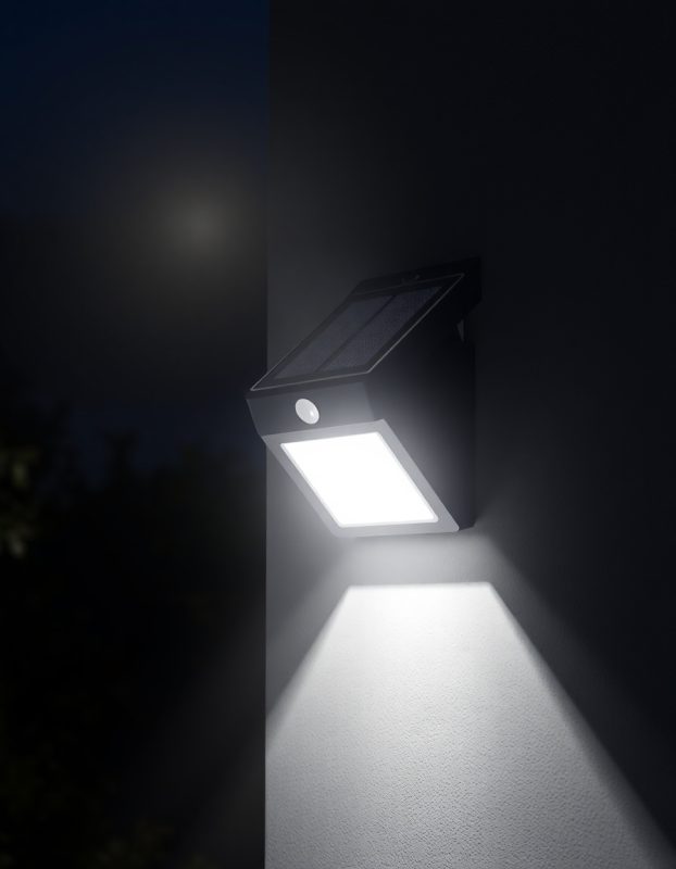 خرید چراغ سولار LED هوشمند با سنسور حرکتی