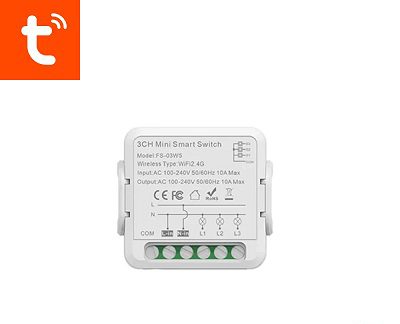 خرید رله سه کانال Wi-Fi+BT پشت-کلیدی تویا - آرما اسمارت