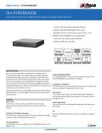 دستگاه داهوا XVR1B08-I مدل ۸ کانال سری کوپر