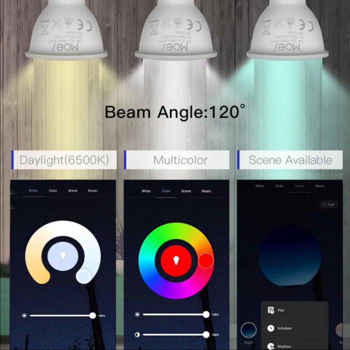 لامپ هوشمند هالوژن RGB تویا