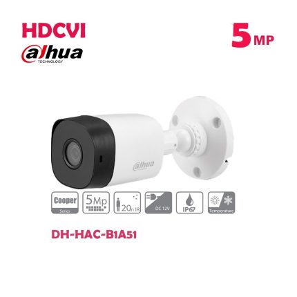 دوربین بولت داهوا HAC-B1A51 سری کوپر با بدنه پلاستیکی