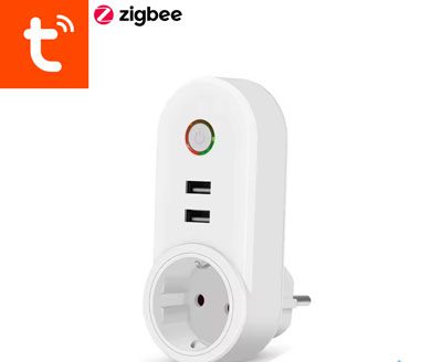 خرید پریز هوشمند زیگبی Tuya با خروجیUSB - آرما اسمارت
